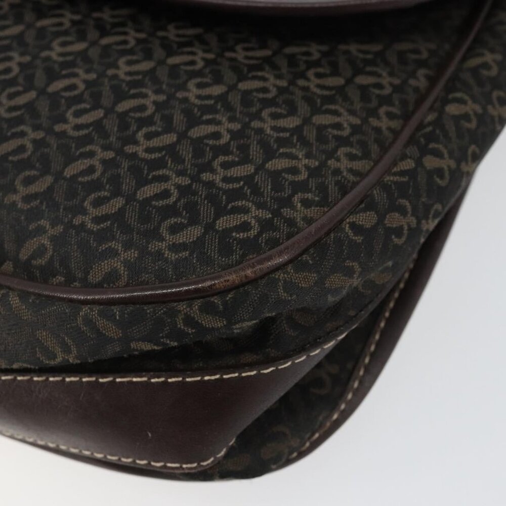 Authentic LOEWE Anagram Shoulder Bag Canvas Brown Gold - Picture 16 of 16